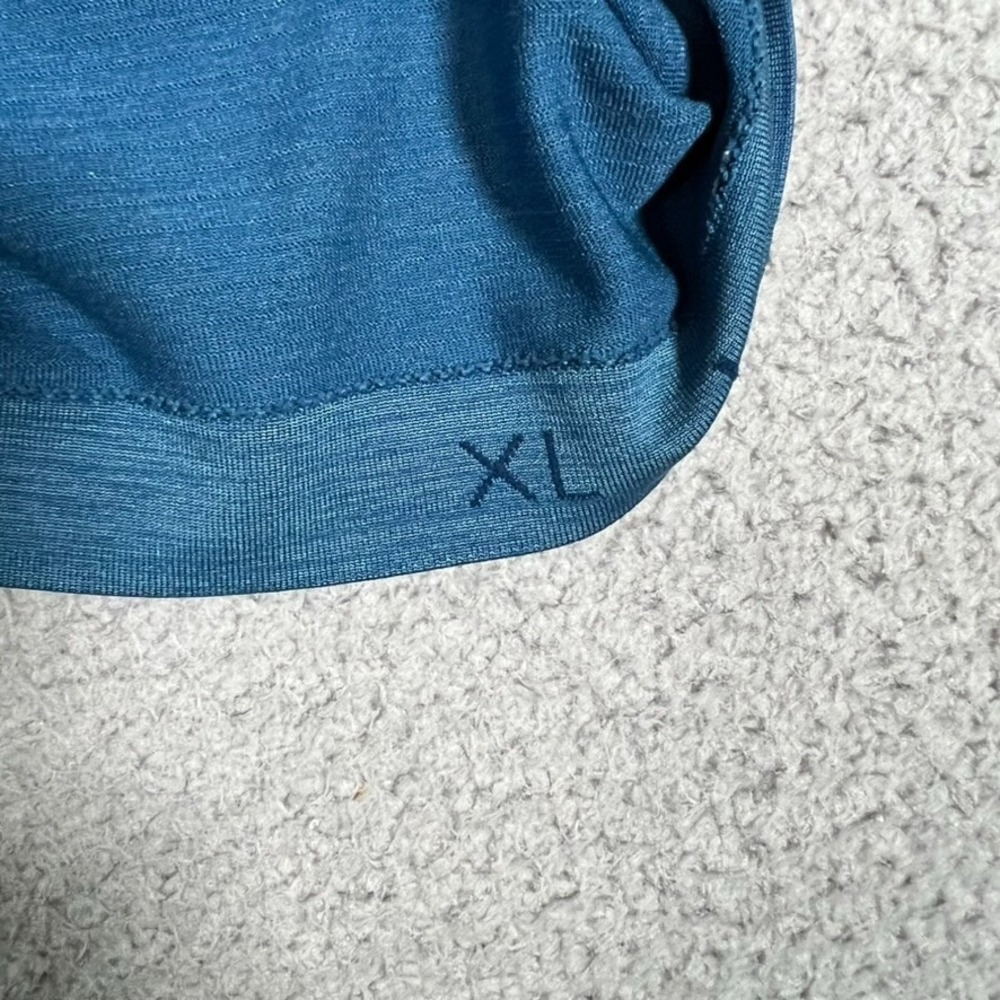 Lululemon Shirt Mens XL Blue Metal Vent Pullover Casual Gym Workout Athletic - Picture 10 of 12